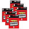 Crayola Staonal Marking Crayons, Red, 8 Per Pack, 6 Packs Image 1