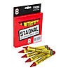 Crayola Staonal Marking Crayons, Red, 8 Per Pack, 6 Packs Image 3