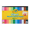 Crayola<sup>&#174;</sup> Assorted Colors 18" x 12" Giant Construction Paper Pad with Stencil Sheet - 48 Pc. Image 1
