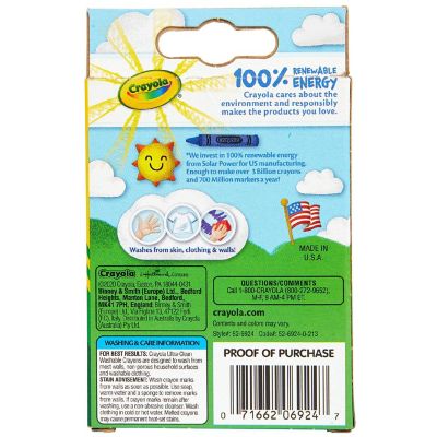 Crayola Washable Crayons-24/Pkg Image 3