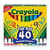 Crayola Washable Markers, Broad Line, Assorted Colors, Pack of 40 Image 1