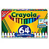 Crayola Washable Markers, Broad Line, Assorted Colors, Pack of 64 Image 1