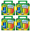 Crayola Washable Sidewalk Chalk, 24 Per Box, 4 Boxes Image 1