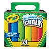 Crayola Washable Sidewalk Chalk, 24 Per Box, 4 Boxes Image 1