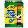 Crayola Washable Super Tips Markers, 20 Per Box, 6 Boxes Image 1
