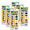 Crayola Washable Watercolors, 16 Semi-Moist Oval Pans & Brush, 6 Sets Image 1