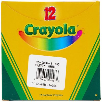 Crayola White Crayons-12/Pkg Image 1