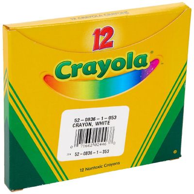 Crayola White Crayons-12/Pkg Image 1