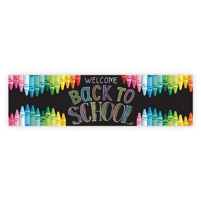 Crayons Welcome Back - 13 x 48 Inch Image 1