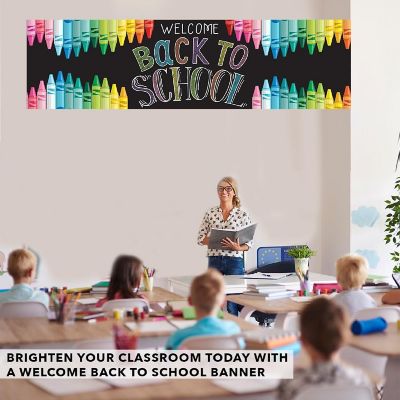 Crayons Welcome Back - 13 x 48 Inch Image 2