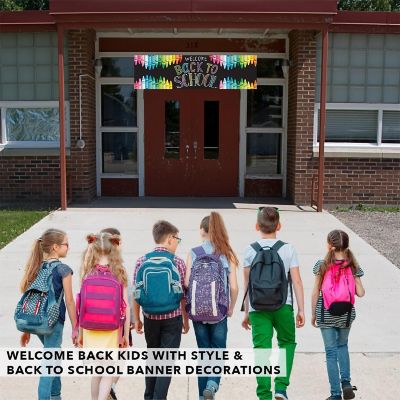Crayons Welcome Back - 13 x 48 Inch Image 3