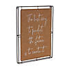 Create The Future Wall Frame (Set Of 2) 12"L X 15.75"H Metal/FauProper Leather Image 1