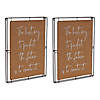Create The Future Wall Frame (Set Of 2) 12"L X 15.75"H Metal/FauProper Leather Image 1