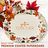 Creative Converting Fall Festivities Gather Together Oval Paper Dinner Plates, 24 ct Image 1