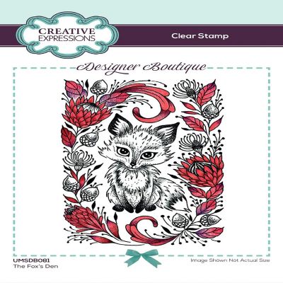 Creative Expressions Designer Boutique Collection The Fox's Den A6 Clear Stamp Set Image 1