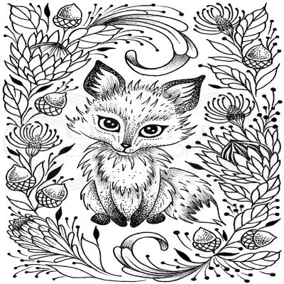 Creative Expressions Designer Boutique Collection The Fox's Den A6 Clear Stamp Set Image 2