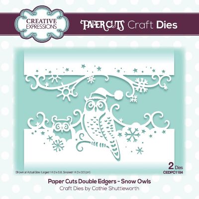 Creative Expressions Paper Cuts Snow Owls Double Edger Craft Die Image 1