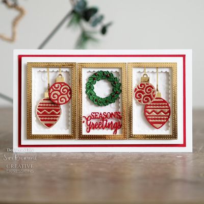 Creative Expressions Sue Wilson Mini Expressions Seasons Greetings Craft Die Image 2