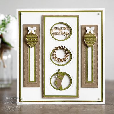 Creative Expressions Sue Wilson Mini Expressions Seasons Greetings Craft Die Image 3