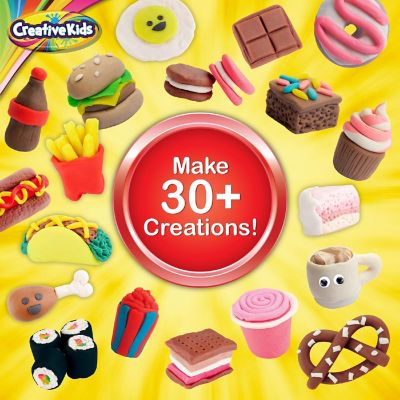 Creative Kids Air Clay Foodie Creations - Sculpt Over 30 Clay Charms & Make Mini Food Keychains Image 2