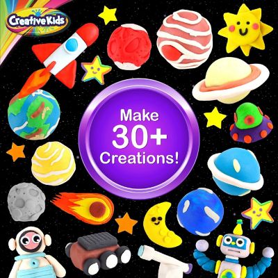 Creative Kids Air Clay Solar System Figurines - Sculpt Over 20 Clay Charms Image 2