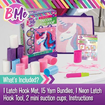 Creative Kids B Me DIY Unicorn Latch Hook Kit for Girls Age 6+ Image 3