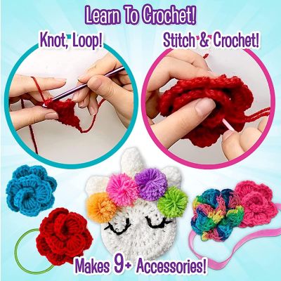 Creative Kids DIY All In One Crochet  Beginners Knitting Kit For Kids Image 1
