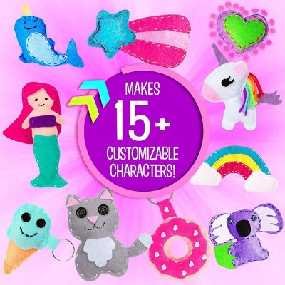 Creative Kids DIY Character Felt Sewing Supplies Kit  Ages 8+ Image 2