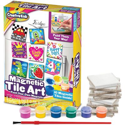 Creative Kids DIY Magnetic Mini Tile Art &#8211; Paint & Make Your Own Tile Art Ages 6+ Image 3