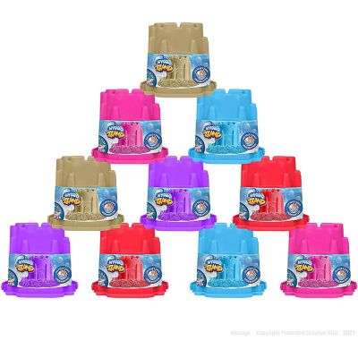Creative Kids Hydro Zzand Play Sand Art Kit &#8211; 10 Individual Colored Castle Molded Bulk Pack 3+ Image 1