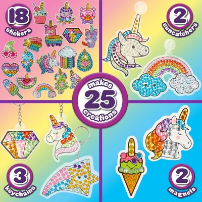 Creative Kids Jumbo Gem Art - Make Your Own 25 Diamond Stickers Image 2