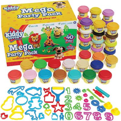 Creative Kids Kiddy Dough Multi Color 40 Pack of Bulk Dough & Clay Pack  (1oz Tubs - 40oz Total) Image 1
