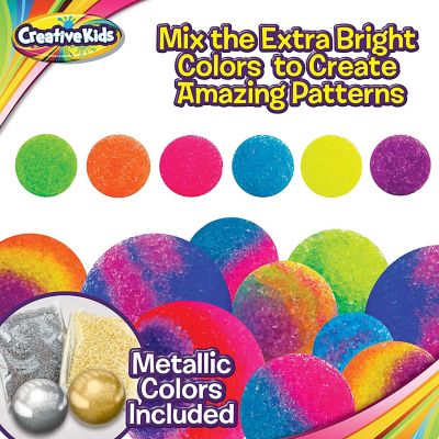 Creative Kids Make Your Own DIY Bouncy Ball Metallic & Light-up Crystal Balls Craft Kit for Kids Image 2