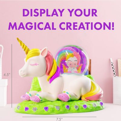 Creative Kids Paint Your Own Unicorn Craft Kit - Ceramic Unicorn Snow Globe Ages 6+ Image 2