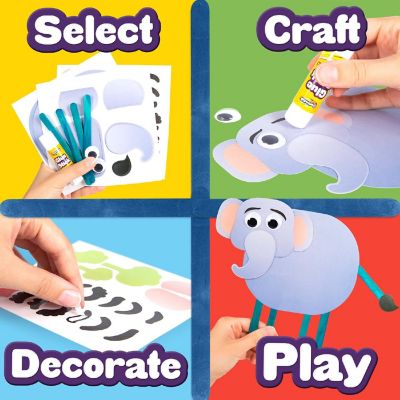 Creative Kids Preschool Crafts For Kids - Create 12 Pop Stick Art Figures Image 1