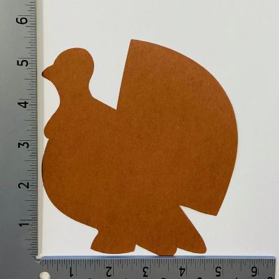 Creative Shapes Etc.  -  Large Single Color Construction Paper Craft Cut-out - Turkey Image 1