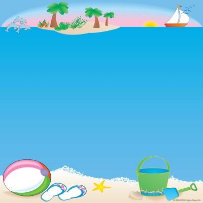 Creative Shapes Etc. - Designer Paper -  Beach (50 Sheet Package) Image 1