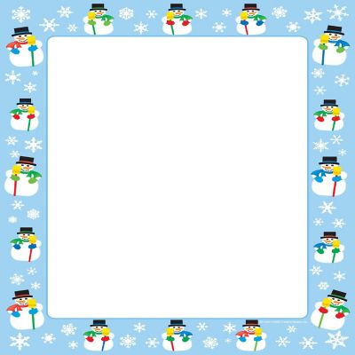Creative Shapes Etc. - Designer Paper - Snowman (50 Sheet Package) Image 1