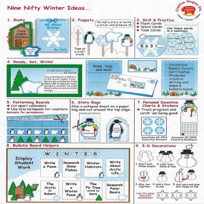 Creative Shapes Etc. - Designer Paper - Winter (50 Sheet Package) Image 2