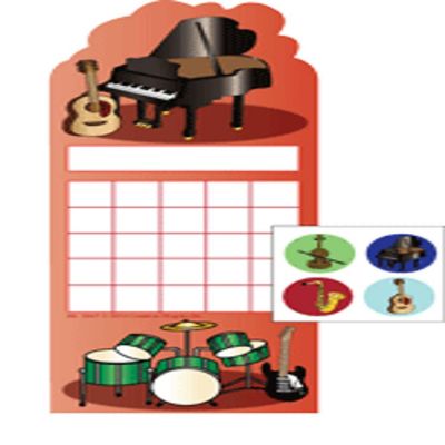 Creative Shapes Etc. - Incentive Sticker Set - Musical Instruments Image 1