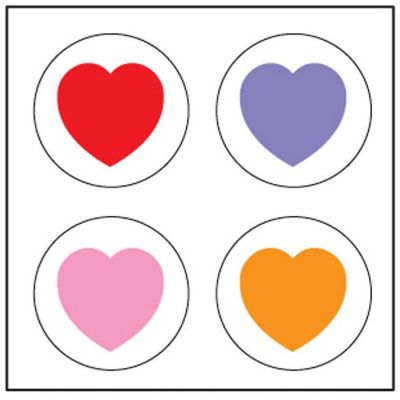 Creative Shapes Etc. - Incentive Stickers - Heart Image 1