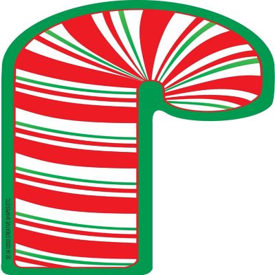 Creative Shapes Etc. - Large Notepad - Candy Cane Image 1