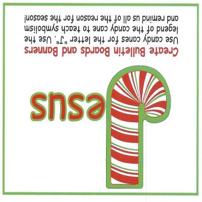 Creative Shapes Etc. - Large Notepad - Candy Cane Image 1