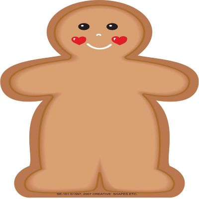 Creative Shapes Etc. - Large Notepad - Gingerbread Man Image 1