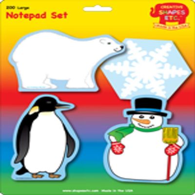 Creative Shapes Etc. - Large Notepad Set - Winter Image 1