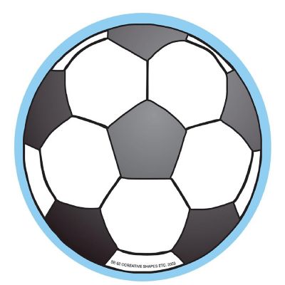 Creative Shapes Etc. - Large Notepad - Soccerball Image 1