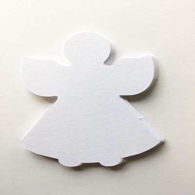 Creative Shapes Etc. - Large Single Color Construction Paper Craft Cut-out - Angel Image 2