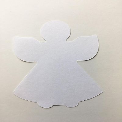 Creative Shapes Etc. - Large Single Color Construction Paper Craft Cut-out - Angel Image 3