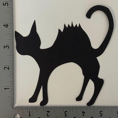 Creative Shapes Etc. - Large Single Color Construction Paper Craft Cut-out - Cat Image 2
