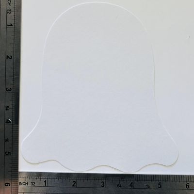 Creative Shapes Etc. - Large Single Color Construction Paper Craft Cut-out - Ghost Image 3